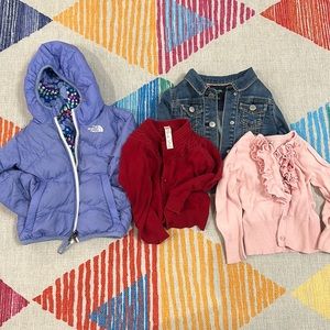 3T coats, jean jacket and cardigans